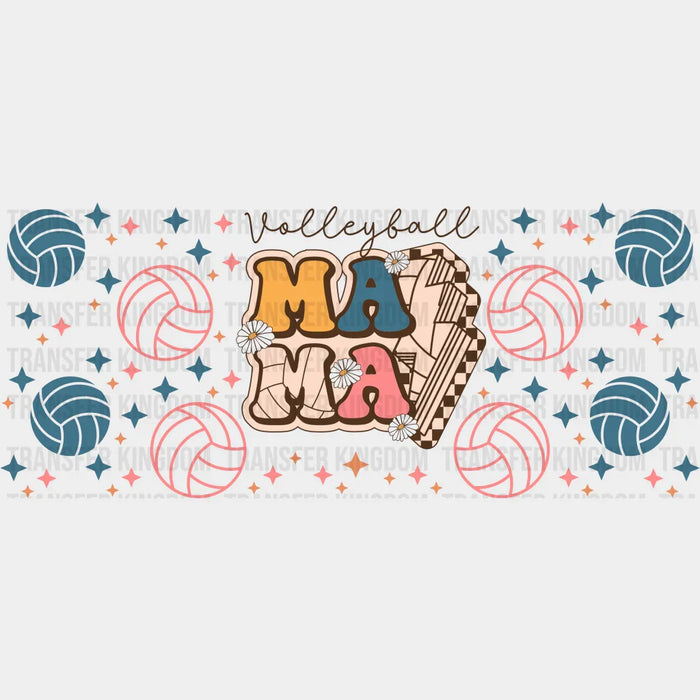 Mama Lightning Bolt - Volleyball Cup Wrap UV Sticker Permanent UV DTF Decal