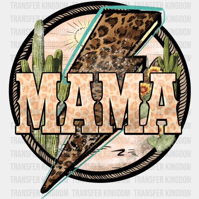 Mama Lightning Circle Design - Mothers Day - DTF Transfer