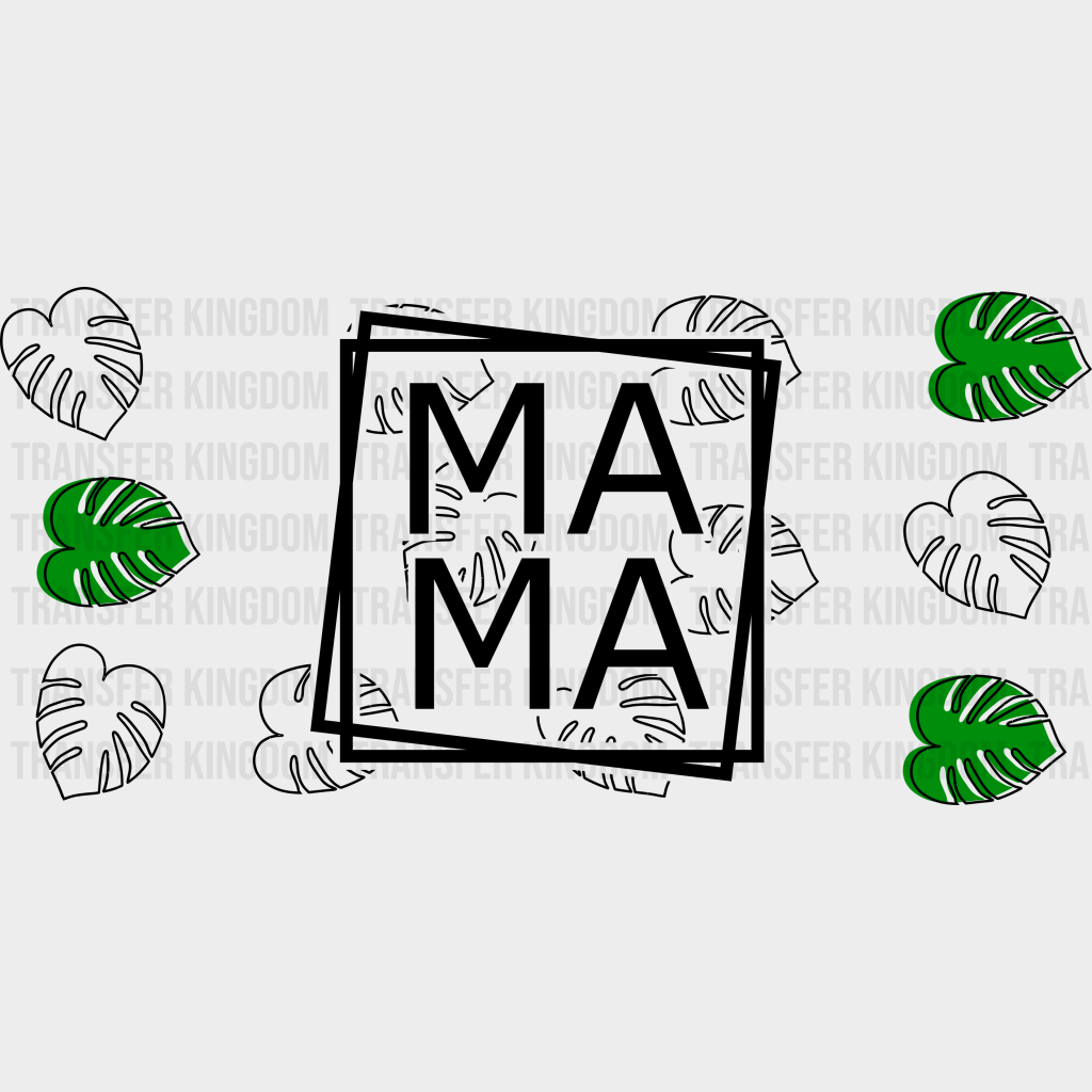 Mama Lilypads Mother’s Day Uv Dtf Transfer Cup Wrap Sticker