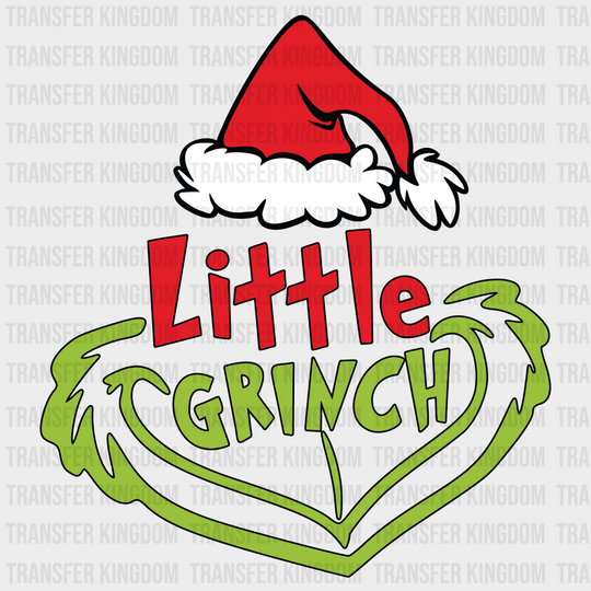 Mama Papa Little Family Grinch Face Design Christmas Dtf Heat Transfer Unisex - S & M ( 10 ) / See