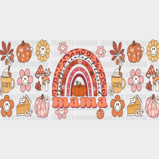 Mama Rainbow Design - Fall Cup Wrap Uv Sticker Permanent Dtf Decal