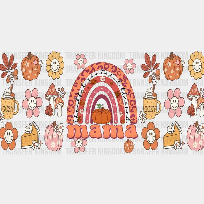 Mama Rainbow Design - Fall Cup Wrap UV Sticker Permanent UV DTF Decal