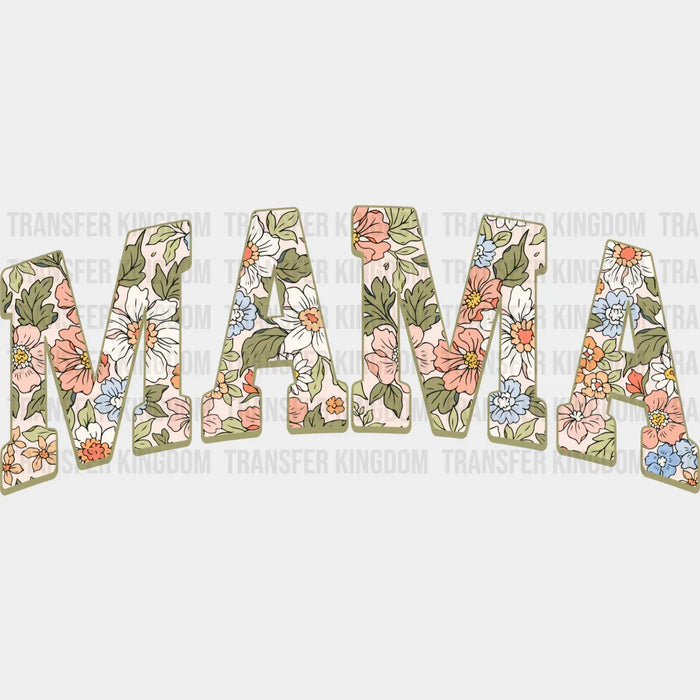 MAMA Simple Floral Design- Mothers Day - DTF Transfer