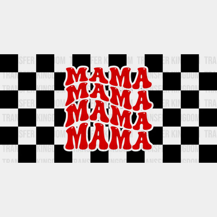 Mama Mama Mama Squares Mother's Day UV DTF Transfer Cup Wrap UV DTF Sticker