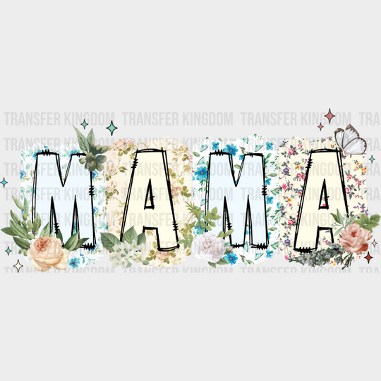 Mama White And Blue - Mother’s Day DTF Transfer