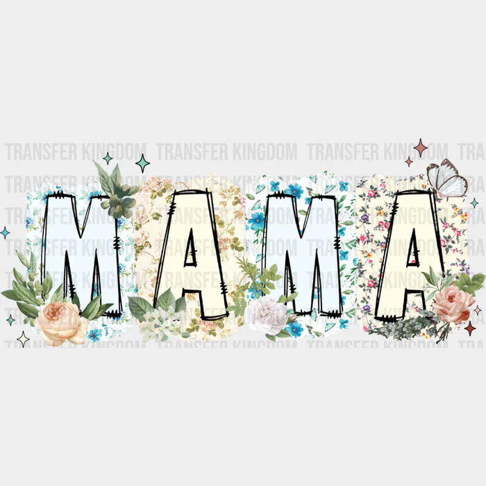 Mama White And Blue - Mother's Day DTF Transfer