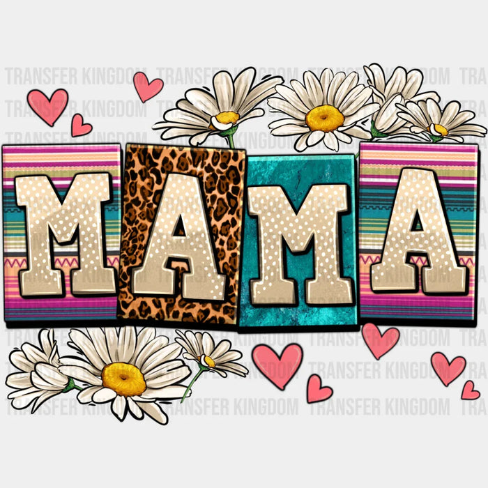 Mama White Flowers Design - Mothers Day - DTF Transfer