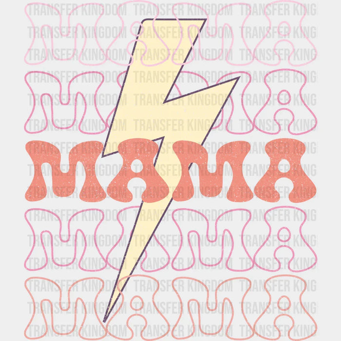 Mama Yellow Lightning  - Mothers Day - DTF Transfer