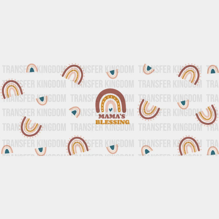 Mama's Blessings - Mom Cup Wrap UV Sticker Permanent UV DTF Decal