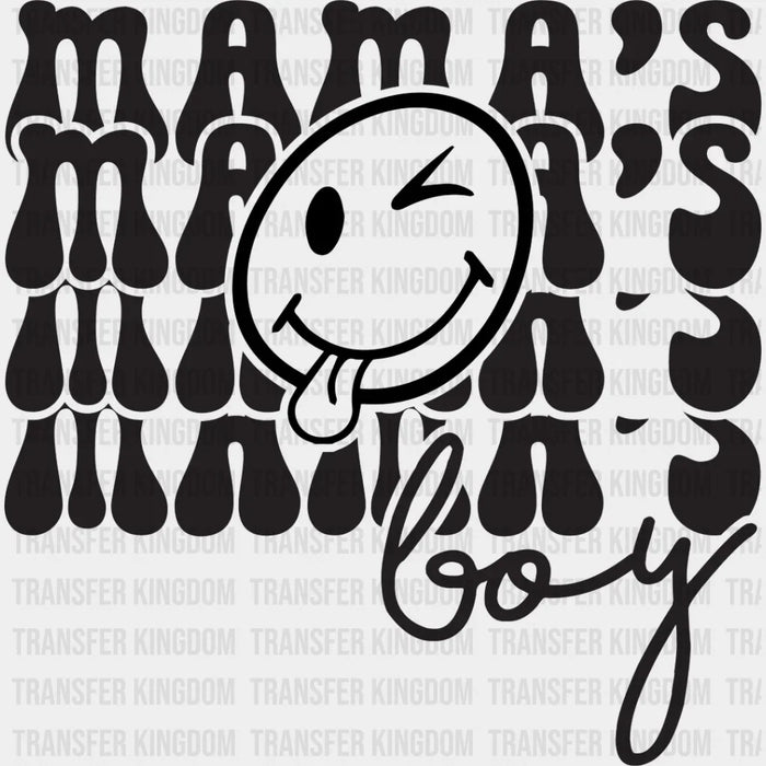 Mama's Boy Smiley - Kids DTF Heat Transfer