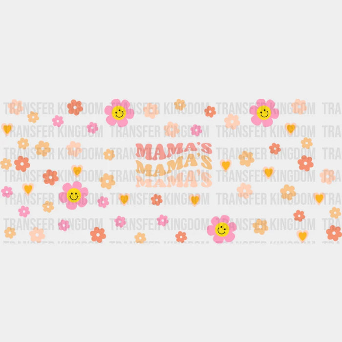 Mama's Flowers - Mom Cup Wrap UV Sticker Permanent UV DTF Decal