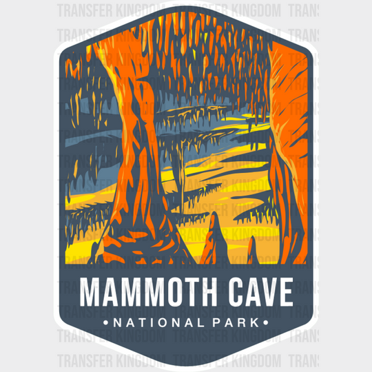 Mammoth Cave National Park Colorful Design - National Parks DTF Transfer