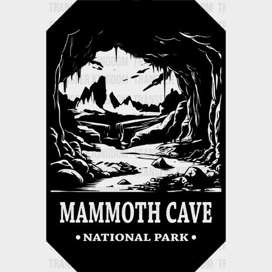 Mammoth Cave National Park Design - Parks Dtf Transfers Unisex S & M (10’) / Dark Color See Imaging