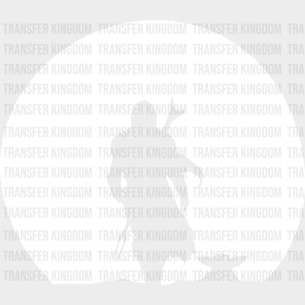 Mandalorian Silhouette Disney Dtf Transfer Unisex - S & M (10’) / Light Color Design See Imaging