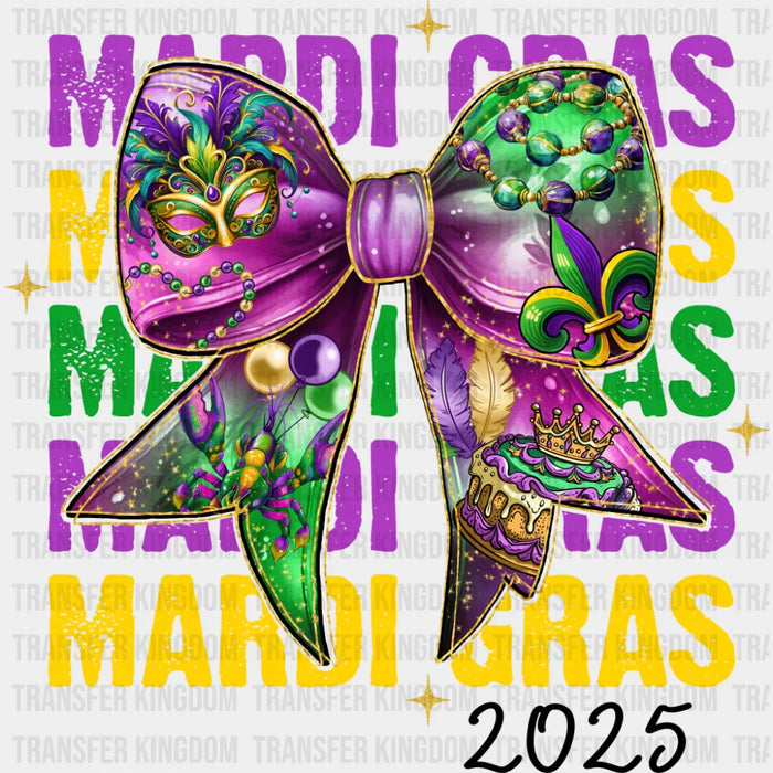 Mardi Gras 2025 Ribbon - Mardi Gras DTF Transfer