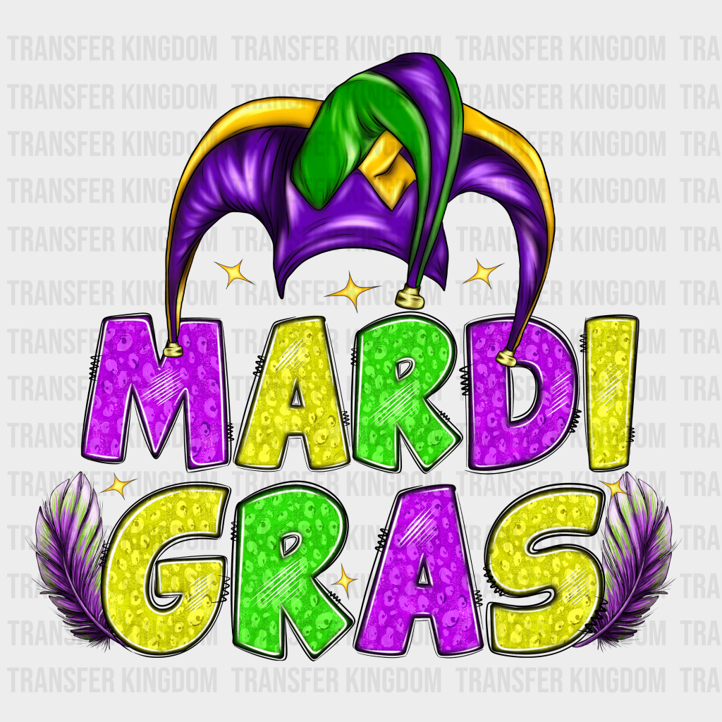 Mardi Gras Design- Dtf Heat Transfer