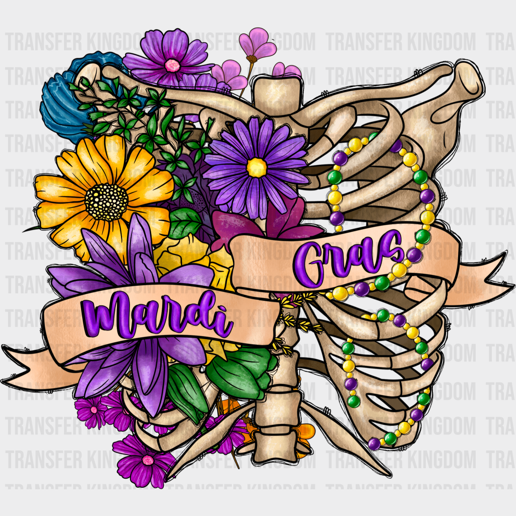 Mardi Gras Design- Dtf Heat Transfer