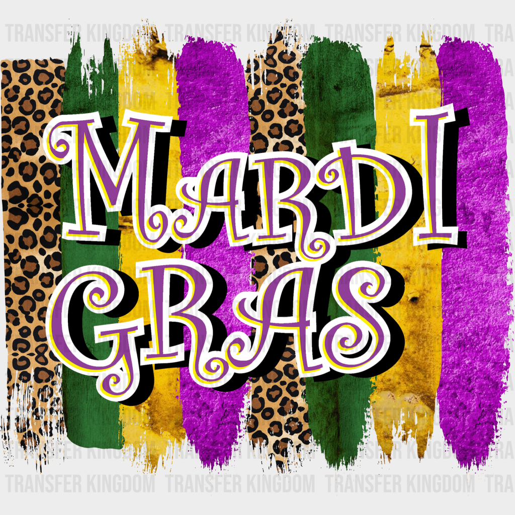 Mardi Gras Design- Dtf Heat Transfer