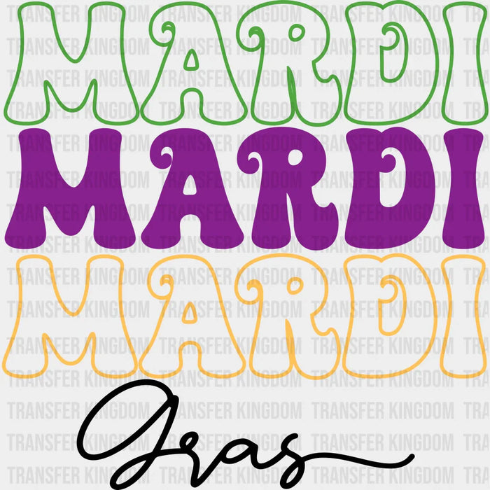 Mardi Gras Retro Vintage Design - Mardi Gras DTF heat transfer