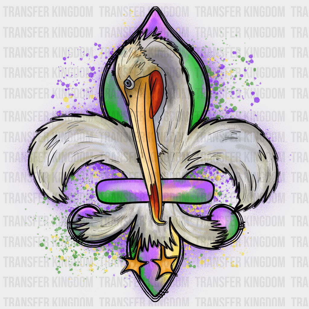 Mardi Gras Design- Dtf Heat Transfer