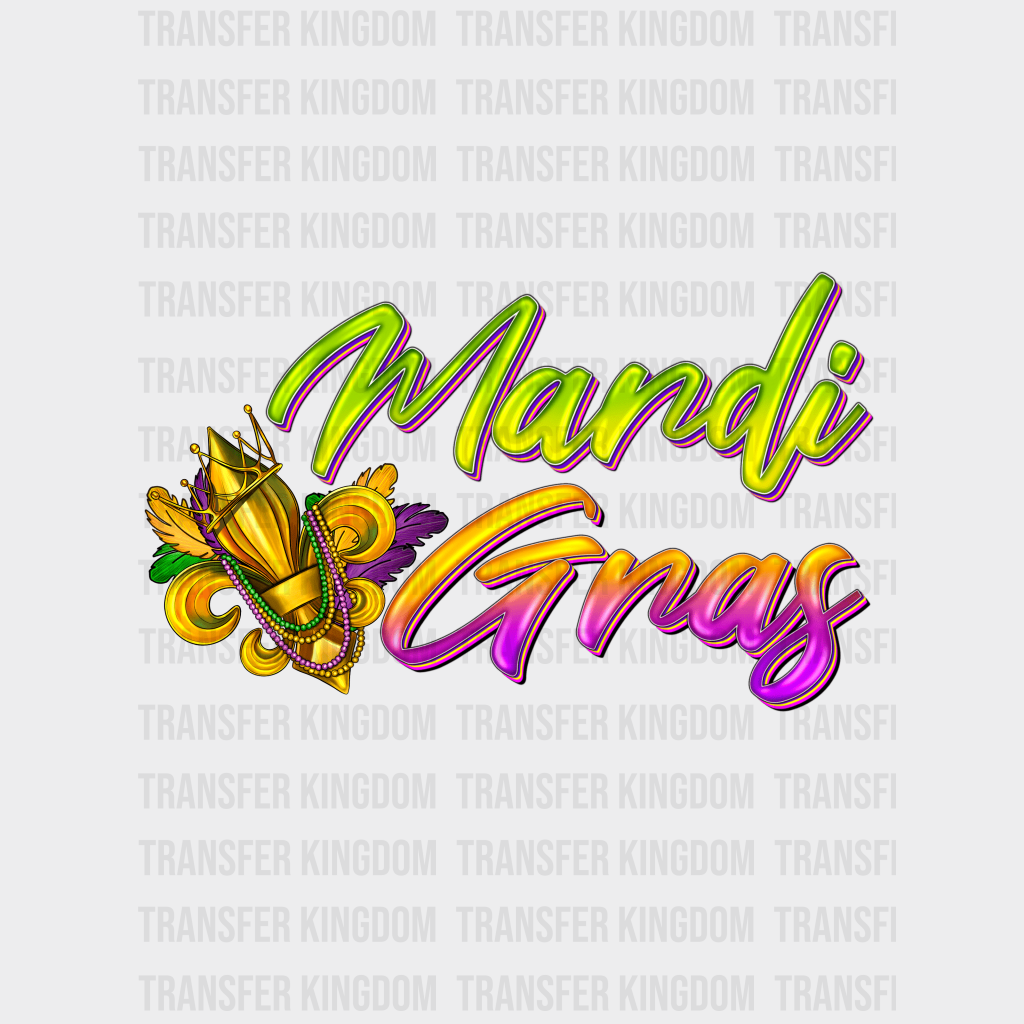 Mardi Gras Design- Dtf Heat Transfer