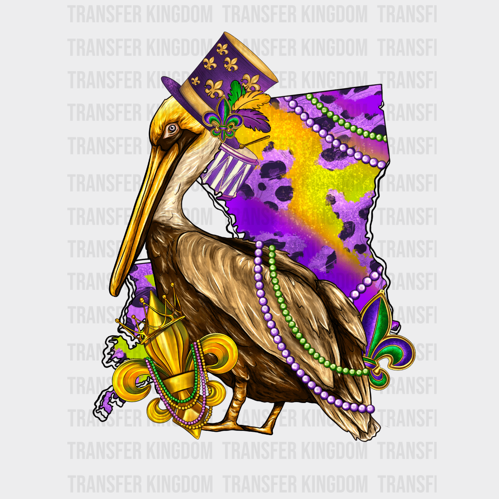 Mardi Gras Design- Dtf Heat Transfer