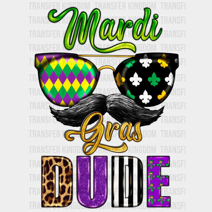 Mardi Gras Dude Design- Mardi Gras DTF heat transfer