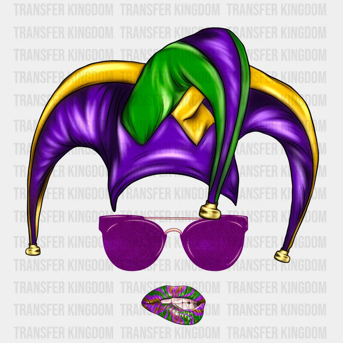Mardi Gras Face Design- Mardi Gras DTF heat transfer