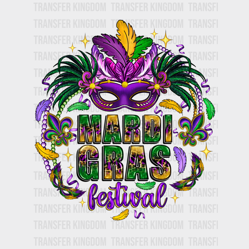 Mardi Gras Festival Design- Dtf Heat Transfer