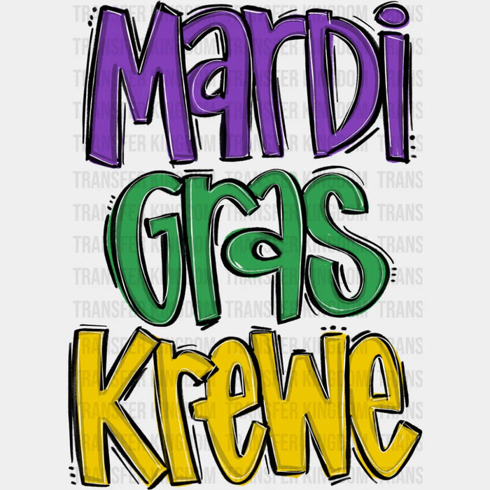 Mardi Gras Krewe - Mardi Gras DTF Transfer