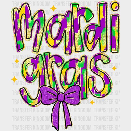 Mardi Gras Purple Ribbon - Mardi Gras DTF Transfers
