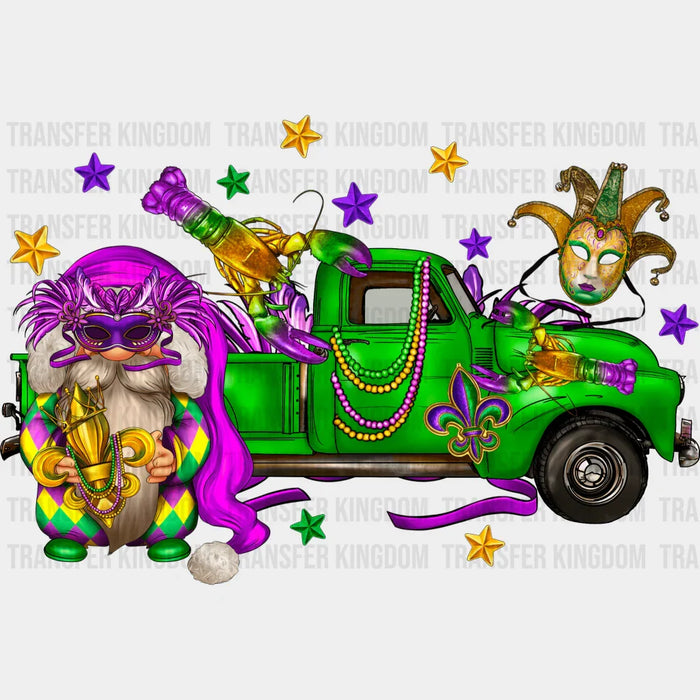 Mardi Gras Green Truck Design - Mardi Gras DTF heat transfer