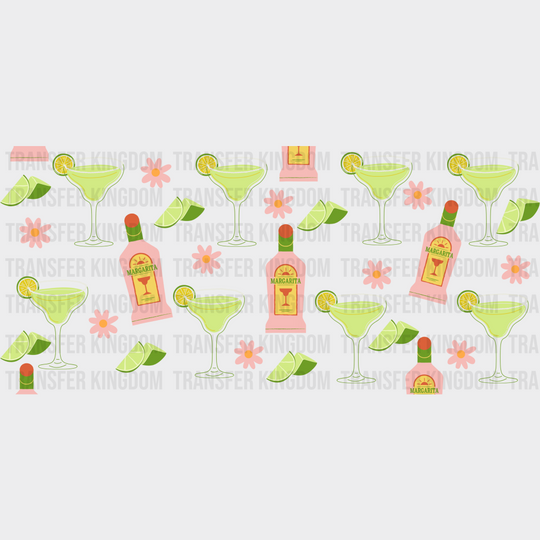 Margarita Design - Cinco De Mayo Cup Wrap Uv Sticker Permanent Dtf Decal