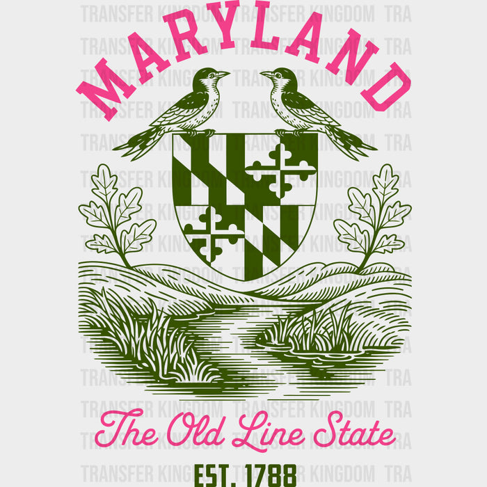Maryland The Old Line State - States & Cities DTF Transfer
