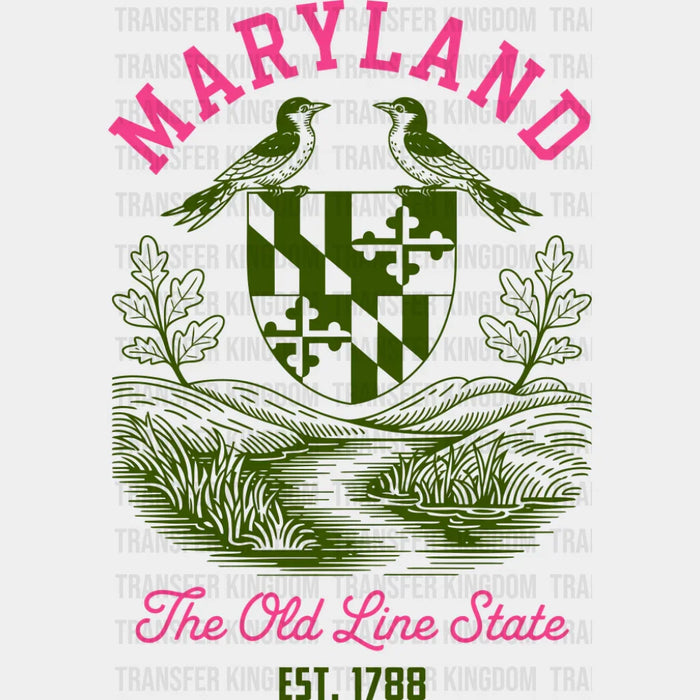 Maryland The Old Line State - States & Cities DTF Transfer