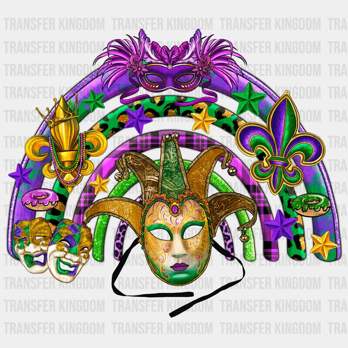 Masks Mardi Gras Design- Mardi Gras DTF heat transfer
