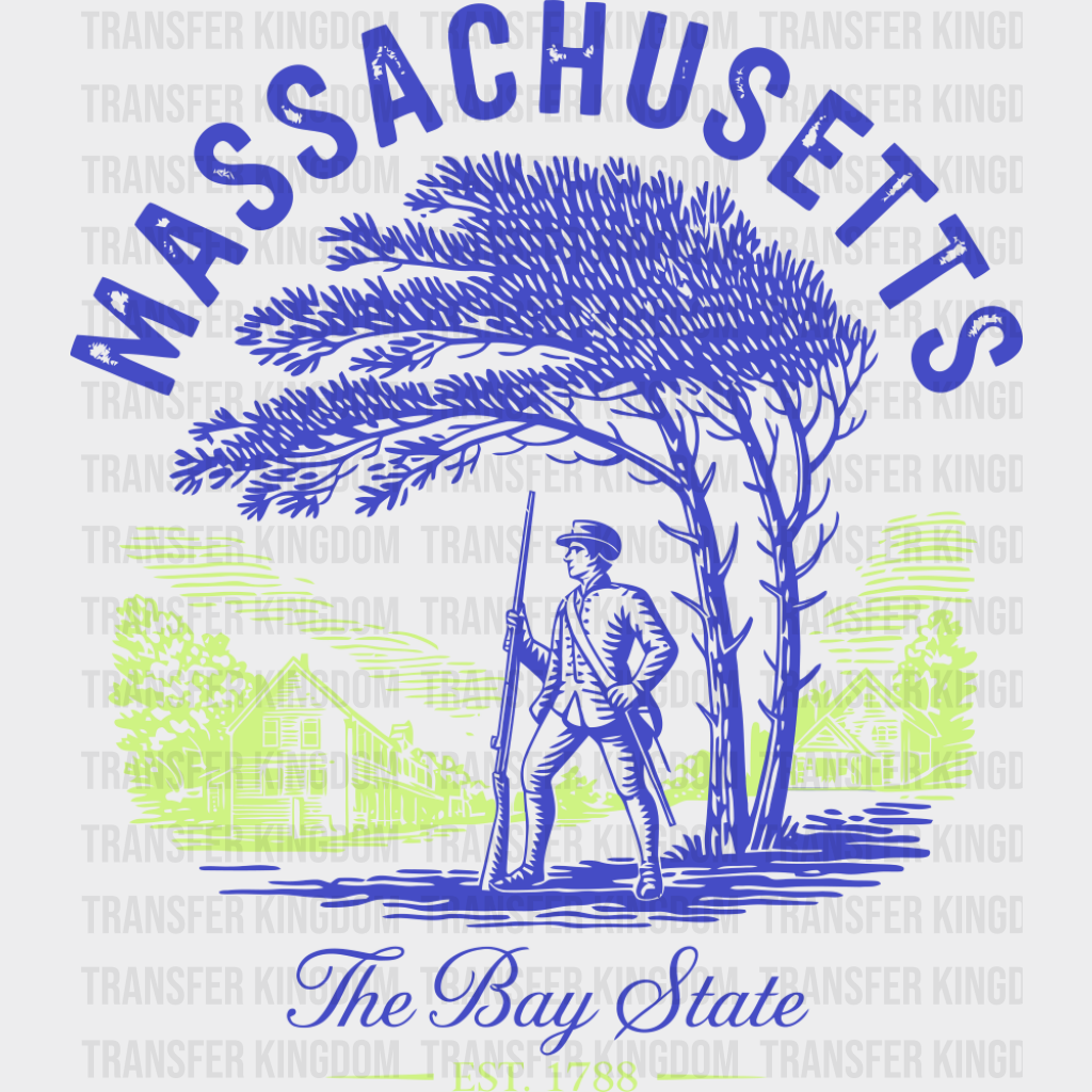 Massachusetts The Bay State - States & Cities DTF Transfer