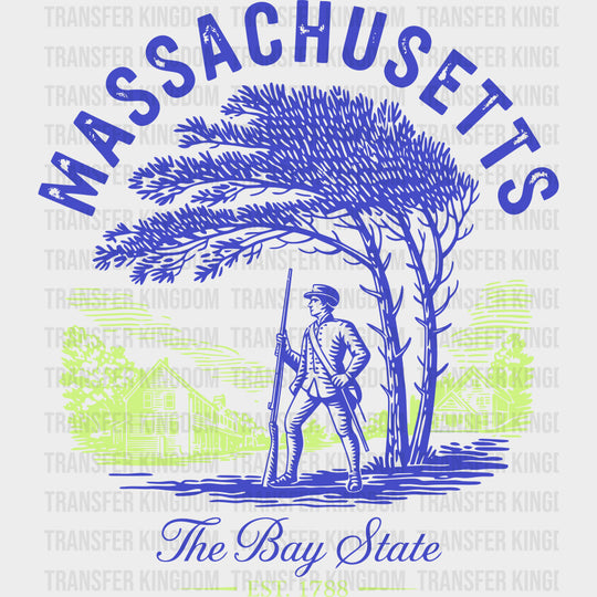 Massachusetts The Bay State - States & Cities DTF Transfer