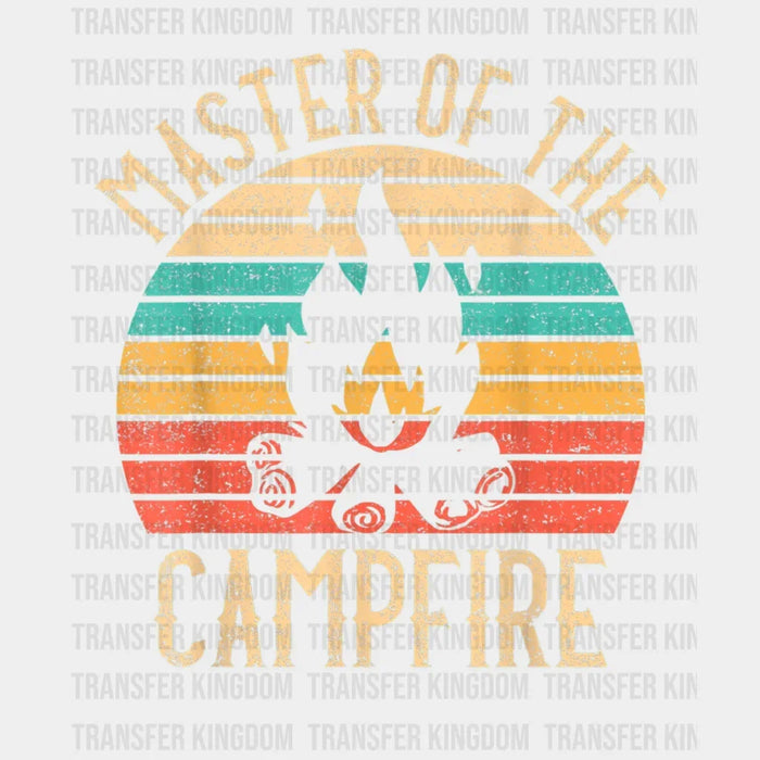 Master Of The Campfire - Vintage Camping Design - DTF heat transfer