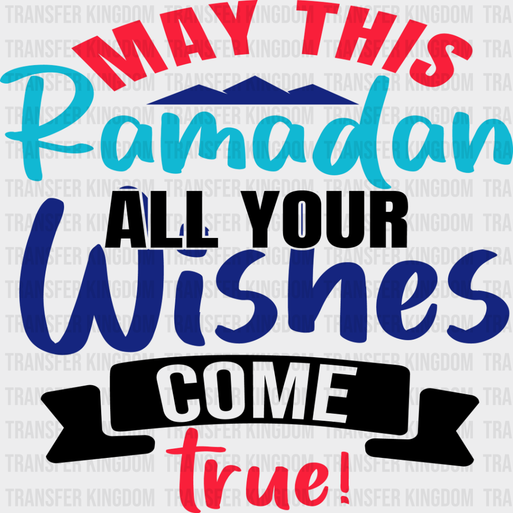 May Your Wishes Come True - Muslim Dtf Transfer Unisex S & M (10’’) / Dark Color Design See Imaging