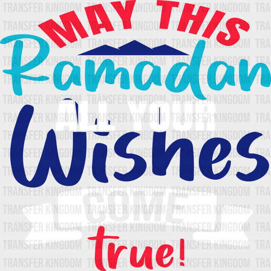 May Your Wishes Come True - Muslim Dtf Transfer Unisex S & M (10’’) / Light Color Design See Imaging