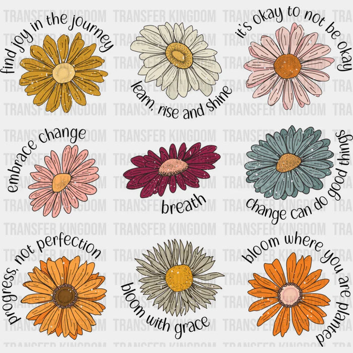 Mental Health Daisies - Mental Health DTF Transfer