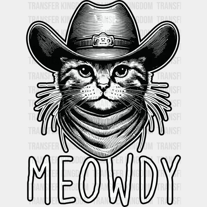 Meowdy Cowboy Cat - Cats Iron On DTF Transfer