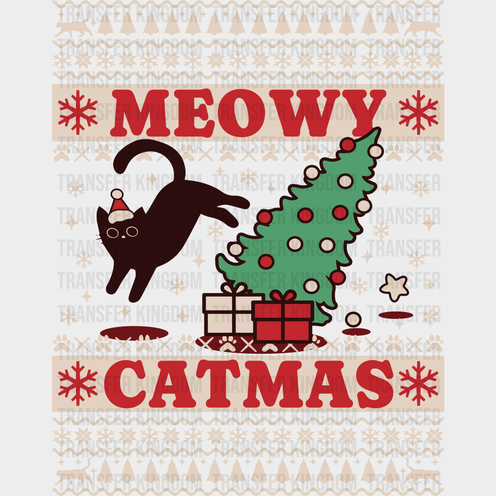 Meowy Catmas - Christmas DTF Transfer