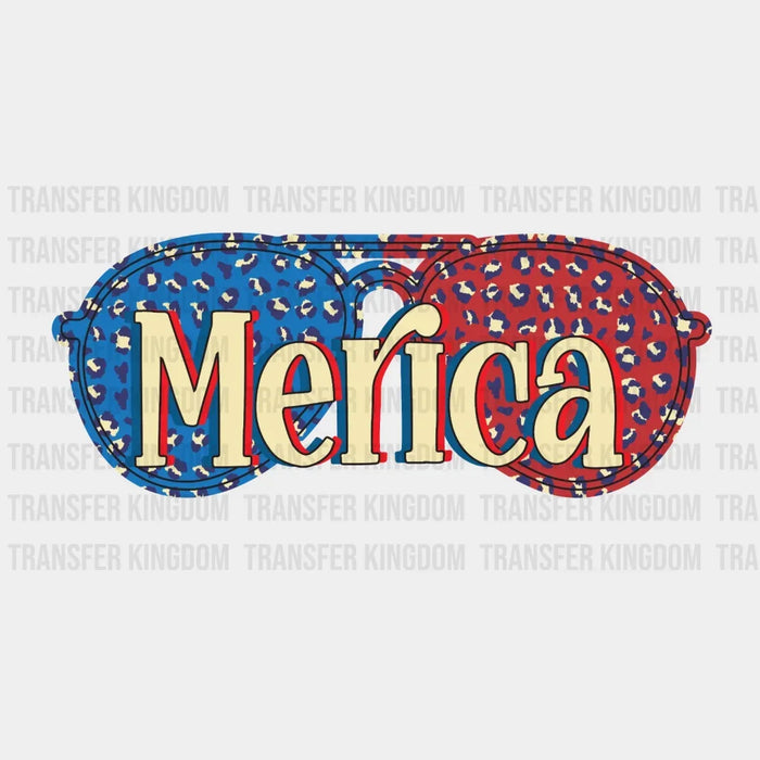 Merica Glasses - 4th Of July DTF Transfer