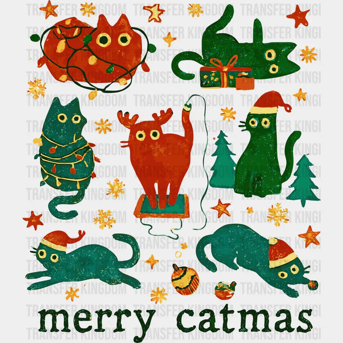 Merry Catmas - Christmas DTF Transfer
