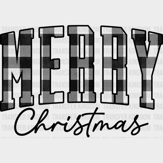 Merry Christmas Chk Christmas Design Dtf Heat Transfer Unisex - S & M ( 10 ) / Dark Color See