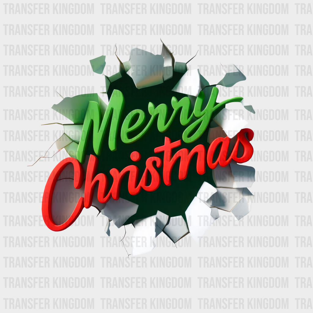 Merry Christmas Design - Dtf Heat Transfer