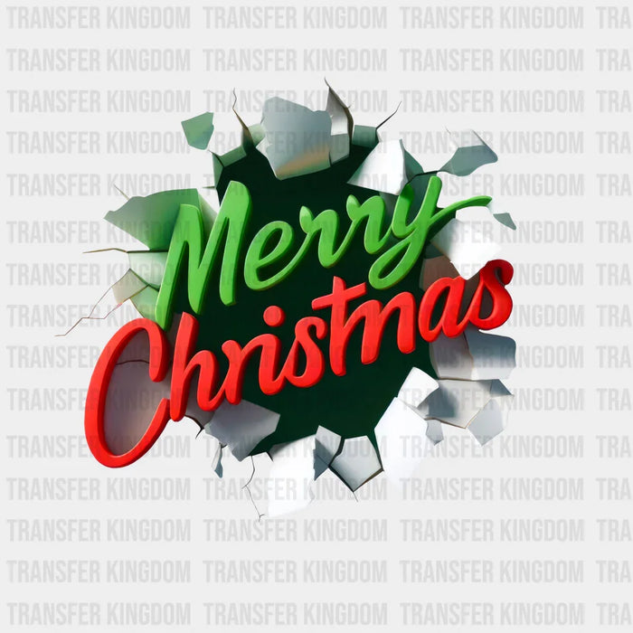 Merry Christmas Design - Christmas DTF heat transfer