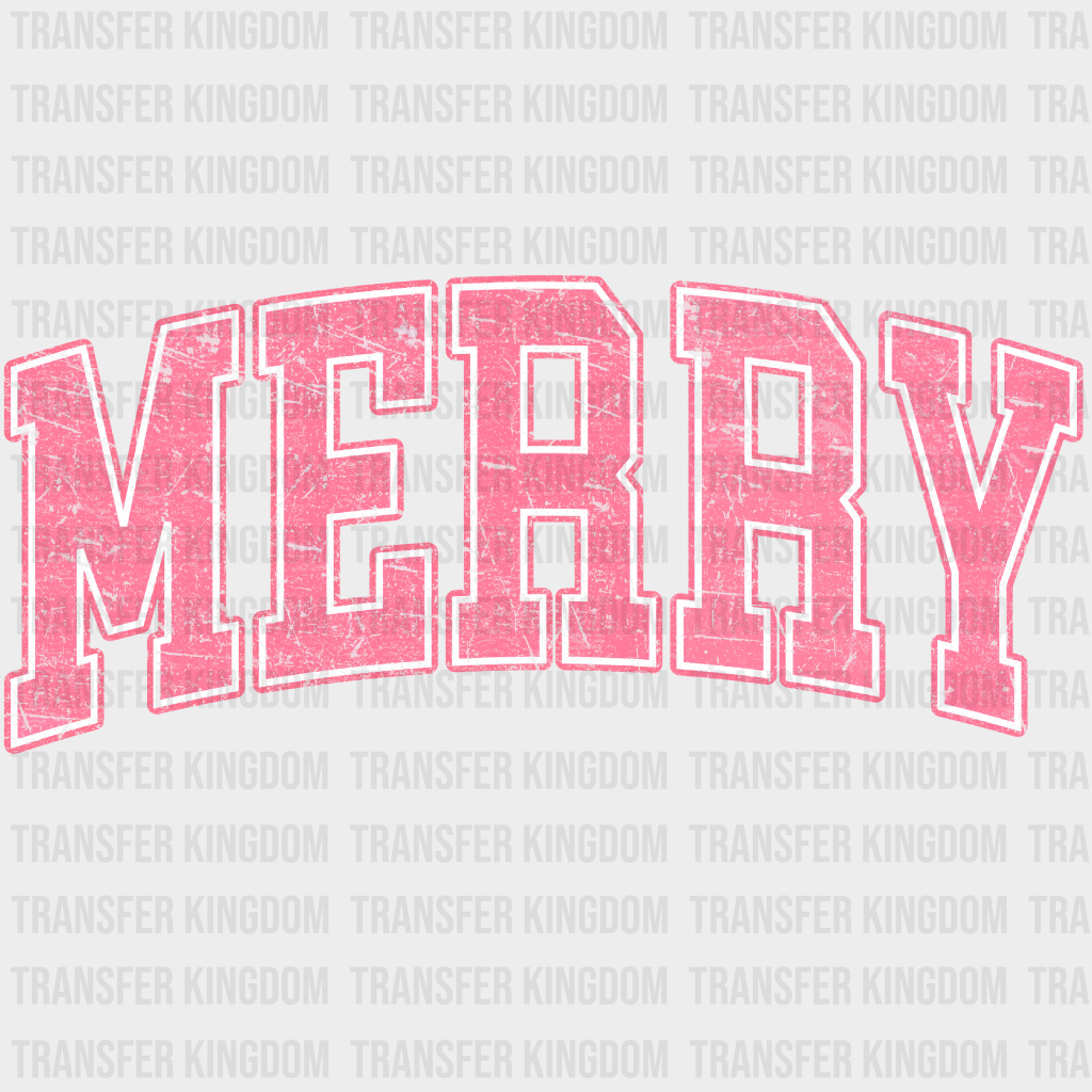 Merry Christmas Design - Dtf Heat Transfer